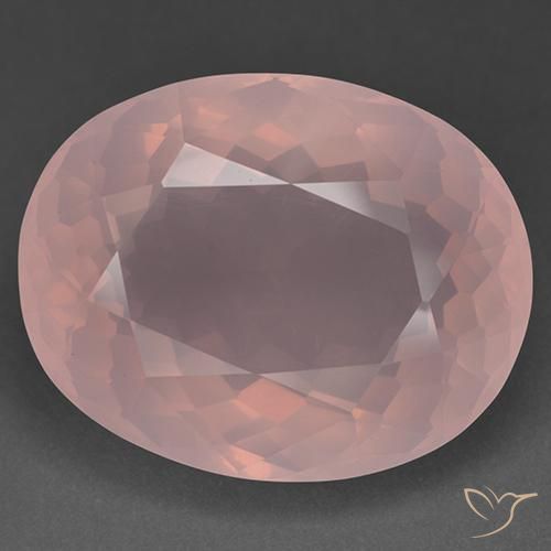 56.48ct Natural Rosa rosado Cuarzo rosa, Ovalada, Transparente