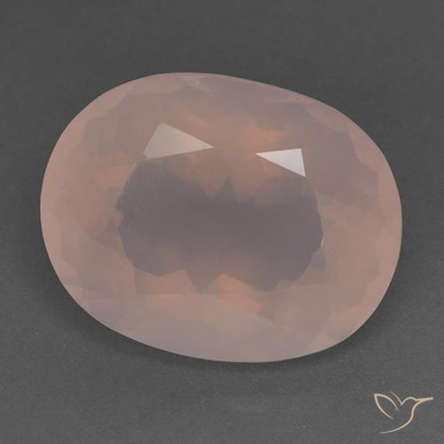 22.88ct Natural Rosado medio Cuarzo rosa, Ovalada, Transparente