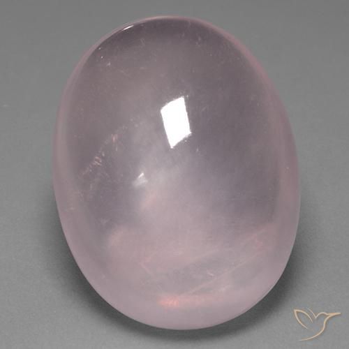 39.10ct Natural Rosado claro Cuarzo rosa, Ovalada, Transparente
