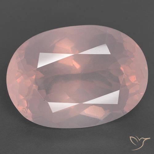 28.05ct Natural Rosado vívido Cuarzo rosa, Ovalada, Transparente
