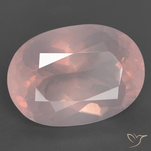 Cuarzo rosa Rosado vívido natural de 28.05 ct, Ovalada, Transparente