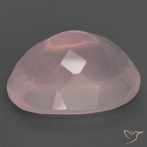 Cuarzo rosa Rosado vívido natural de 28.05 ct, Ovalada, Transparente