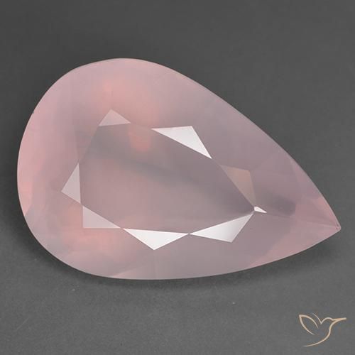 43.39ct Natural Rosa rosado Cuarzo rosa, En forma de pera, Transparente