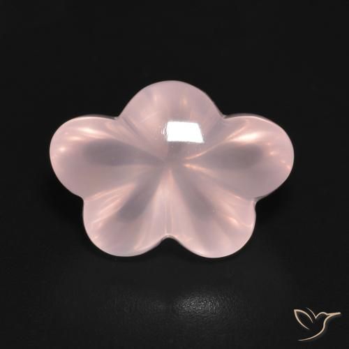 6.35ct Natural Rosa rosado Cuarzo rosa, Corte Flor, Transparente