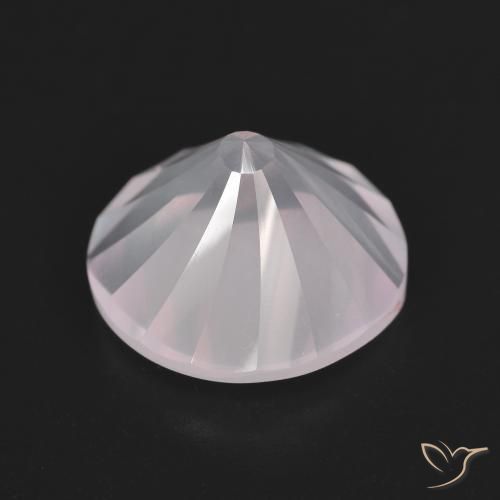 Cuarzo rosa Rosado rosa muy claro natural de 5.50 ct, Redondo, Transparente