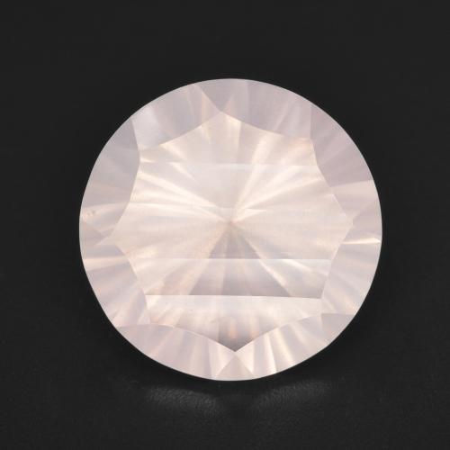 Cuarzo Rosa Rosado claro natural de 5.14 ct, Corte Redondo, Transparente