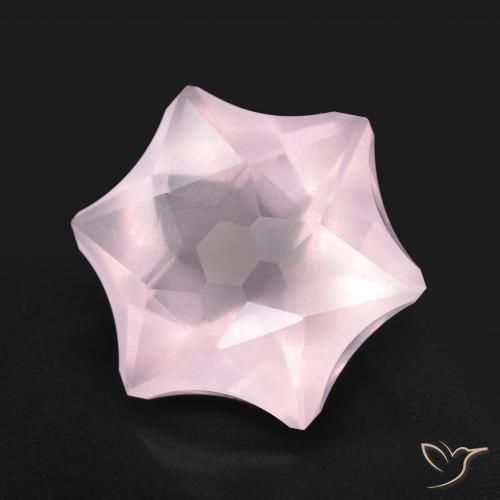Cuarzo rosa Rosado claro natural de 9.17 ct, Elegante, Transparente
