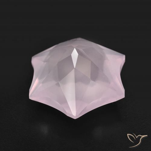 Cuarzo rosa Rosado claro natural de 9.17 ct, Elegante, Transparente