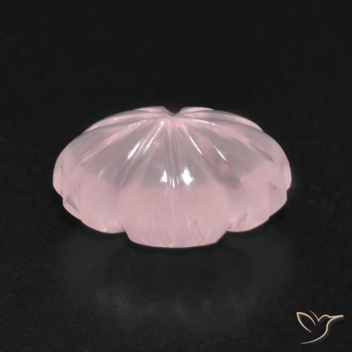 Cuarzo rosa Rosado coral natural de 6.67 ct, Elegante, Transparente