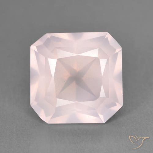 4.15ct Natural Rosa rosado Cuarzo rosa, corte esmeralda, Transparente