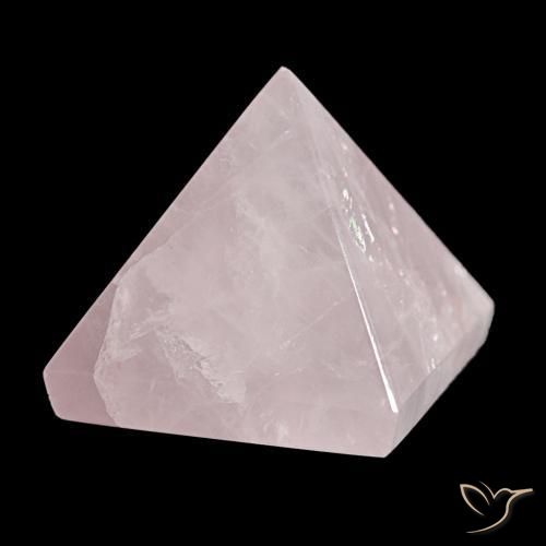 Cuarzo Rosa Rosado claro natural de 87.65 ct, Cuadrado, Opaco