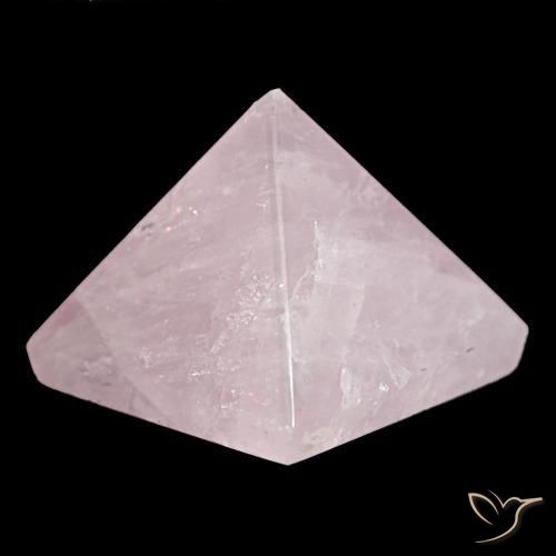 Cuarzo Rosa Rosado durazno claro natural de 71.96 ct, Cuadrado, Opaco