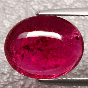 Turmalina rubelita rojo natural de 5,88 ct, transparente, transparente / translúcido