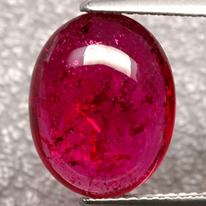 Turmalina rubelita rojo natural de 5,88 ct, transparente, transparente / translúcido
