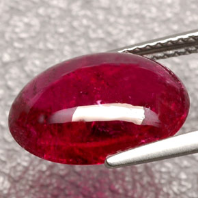 Turmalina rubelita rojo natural de 5,88 ct, transparente, transparente / translúcido
