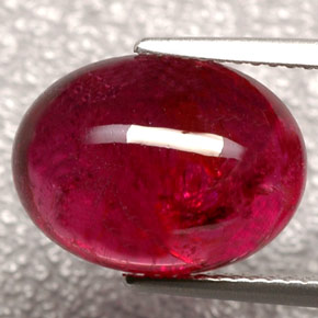 Turmalina rubelita rojo natural de 8,16 ct, transparente, transparente / translúcido