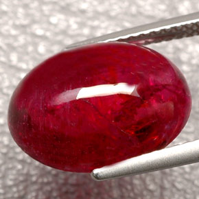 Turmalina rubelita rojo natural de 8,16 ct, transparente, transparente / translúcido