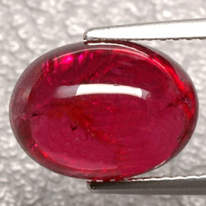 Turmalina rubelita rojo natural de 5,64 ct, transparente, transparente / translúcido
