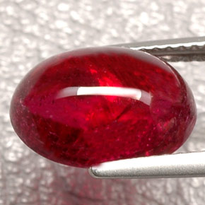 Turmalina rubelita rojo natural de 5,64 ct, transparente, transparente / translúcido
