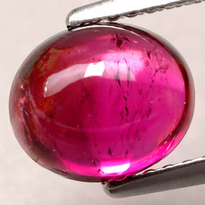 Turmalina rubelita rojo natural de 2,26 ct, transparente, transparente / translúcido