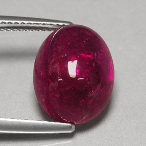 Turmalina rubelita rojo natural de 7,57 ct, transparente, transparente / translúcido
