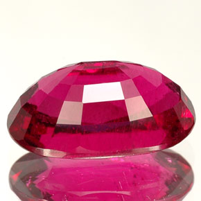 turmalina rubelita Roja Rosa natural de 3.61 ct, Corte Óvalo, VS