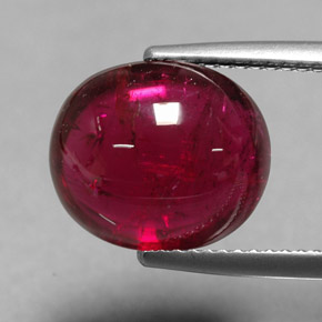 Turmalina rubelita rojo natural de 6,77 ct, transparente, transparente / translúcido