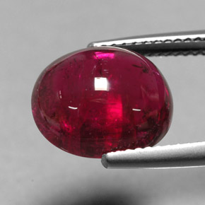 Turmalina rubelita rojo natural de 6,77 ct, transparente, transparente / translúcido
