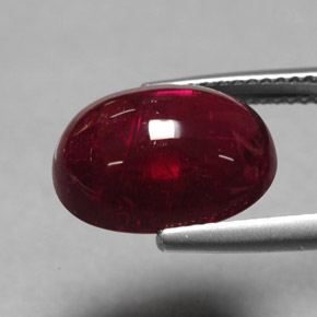 Turmalina rubelita rojo natural de 7,59 ct, transparente, transparente / translúcido