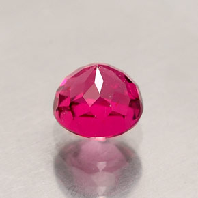 Turmalina rubelita rojo natural de 0,71 ct, corte redondo, VS