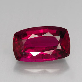 turmalina rubelita Roja Rosa natural de 4.40 ct, Corte Cojín, VS-SI