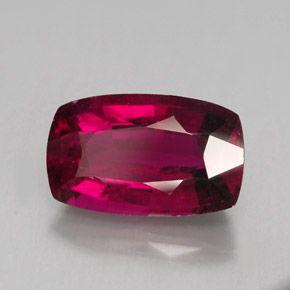 turmalina rubelita Roja Rosa natural de 4.40 ct, Corte Cojín, VS-SI