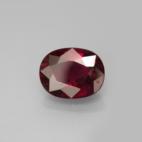 Turmalina rubelita rojo natural de 2,05 ct, corte óvalo, VS-SI