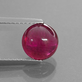 Turmalina rubelita rosa rojizo natural de 2,04 ct, transparente, transparente / translúcido