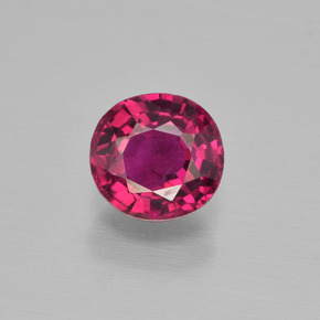 turmalina rubelita Rojo púrpura natural de 1.16 ct, Corte Cojín, VS