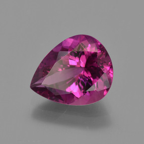 turmalina rubelita Morado natural de 1.98 ct, En forma de pera, VVS-VS