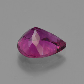 turmalina rubelita Morado natural de 1.98 ct, En forma de pera, VVS-VS