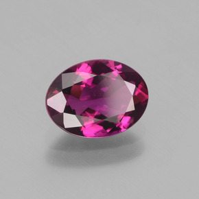 turmalina rubelita Rojo púrpura natural de 1.25 ct, Corte Óvalo, VVS