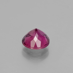 turmalina rubelita Rojo púrpura natural de 1.26 ct, Corte Redondo, VS