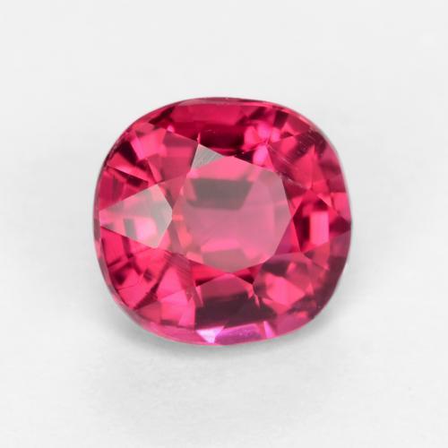 turmalina rubelita Rosado rojizo intenso natural de 0.78 ct, Corte Óvalo, VVS-VS