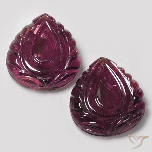 Gemas de turmalina rubelita Rojo frambuesa natural de 17.16 ct, Elegante, Translúcido