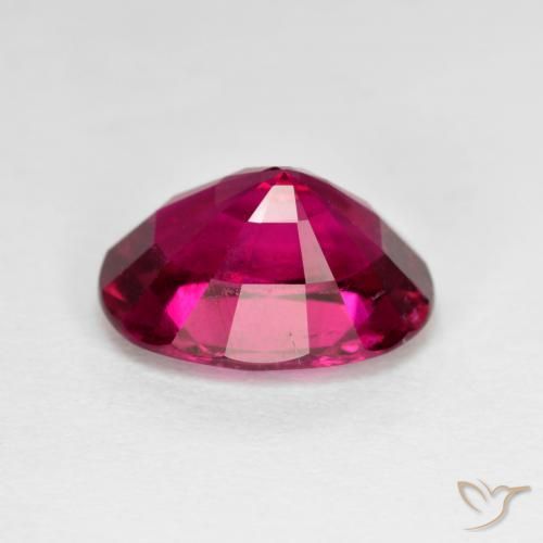 turmalina rubelita Rojo oscuro natural de 3.45 ct, Ovalada, VS-SI
