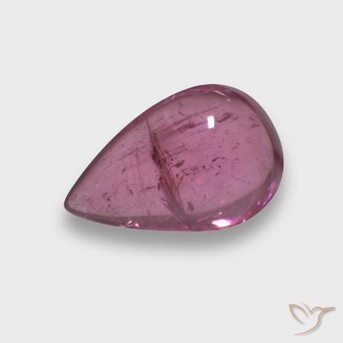 turmalina rubelita Rosado magenta oscuro natural de 2.27 ct, En forma de pera, Transparente