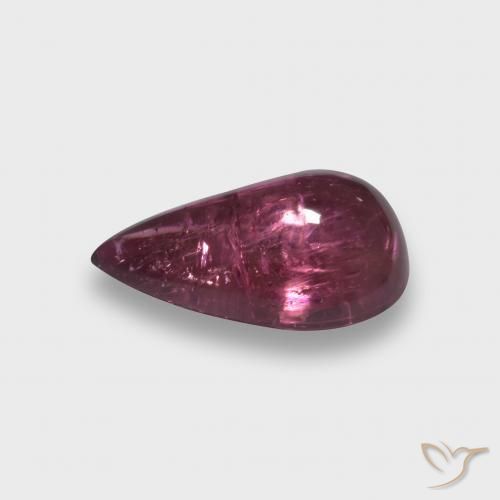 turmalina rubelita Rosado magenta oscuro natural de 2.27 ct, En forma de pera, Transparente