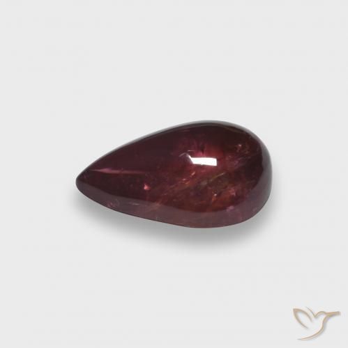 turmalina rubelita Rojo púrpura natural de 2.06 ct, En forma de pera, Translúcido