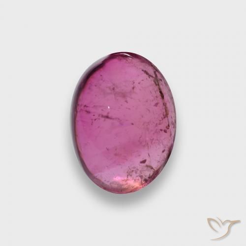 turmalina rubelita Rojo púrpura natural de 1.76 ct, Corte Óvalo, Translúcido