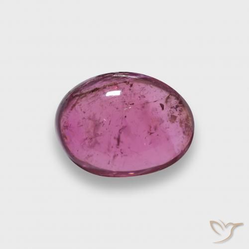 turmalina rubelita Rojo púrpura natural de 1.76 ct, Corte Óvalo, Translúcido