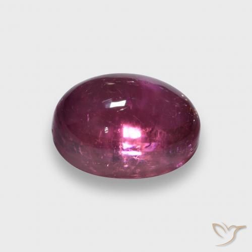turmalina rubelita Rojo púrpura natural de 1.76 ct, Corte Óvalo, Translúcido