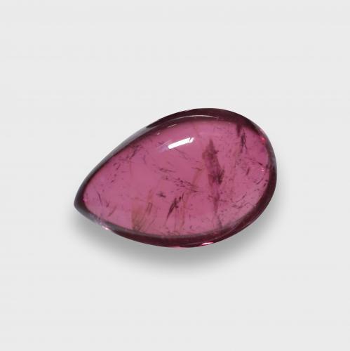 Turmalina rubelita rojo natural de 1,41 ct, en forma de pera, translúcido