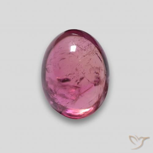 turmalina rubelita Rojo medio natural de 2.41 ct, Corte Óvalo, Translúcido
